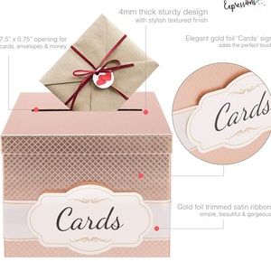Rose Gold Card Box
